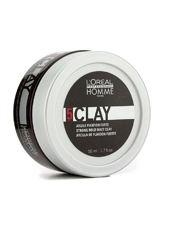 Глина для укладки волос сильной фиксации - Loreal Lp Homme Clay